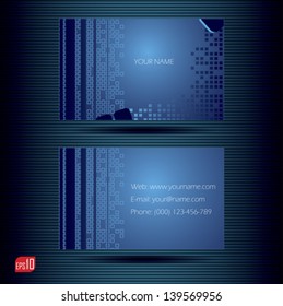Vector creative business cards on abstract background