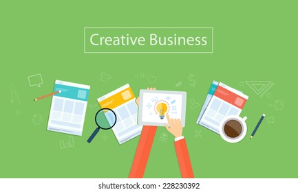 Vector creative business idea background