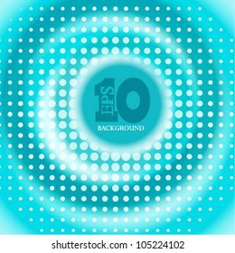 Vector creative circle blue background. Eps10