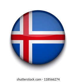 Vector creative circle flag on white background. Eps10