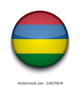 Vector creative circle flag on white background. Eps10