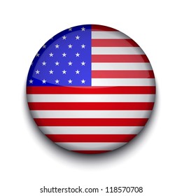 Vector creative circle flag on white background. Eps10