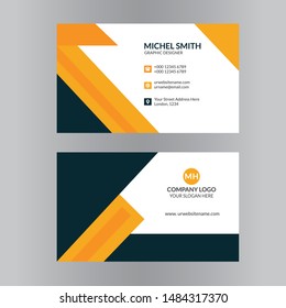 Vector creative and clean business card template. vector