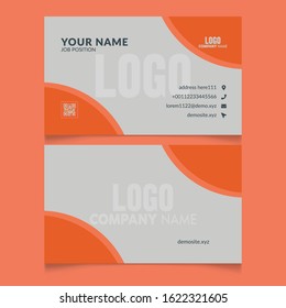 Vector Creative and Clean Business Card Template. Modern clean business card. abstract design, free vector. logo Minimal Corporate Business card. modern design