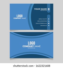 Vector Creative and Clean Business Card Template. Modern clean business card. abstract design, free vector. logo Minimal Corporate Business card. modern design