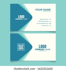 Vector Creative and Clean Business Card Template. Modern clean business card. abstract design, free vector. logo Minimal Corporate Business card. modern design