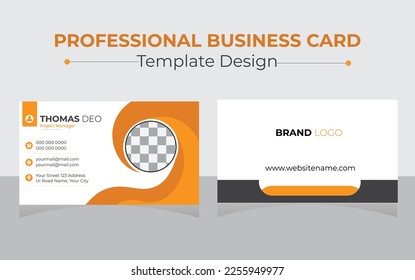Vector Creative and Clean Corporate Business Card Template Design