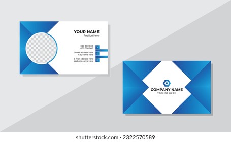 Vector creative clean and corporate business card design template .