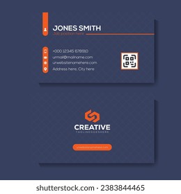 Vector creative clean modern business card