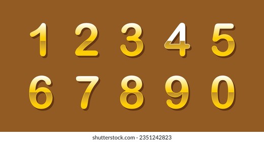Vector creative color geometry shapes' numerals. font alphabet vector illustrations.