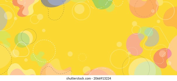 Vector Creative Colorful Geometric Abstract Background Vector Banner Template for Graphic Design. Holiday, Fun or Educational Concept Vector Banner Template. Can be Printed or can be used in Website.