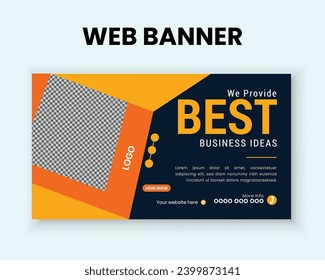 Vector Creative conceptual and professional banner design template
