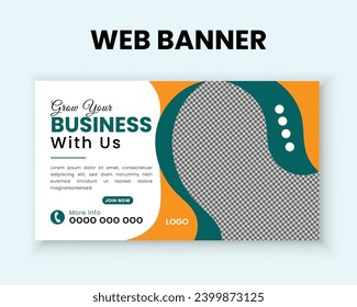 Vector Creative conceptual and professional web banner design template