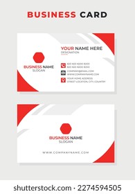 Vector creative and corporate business card visiting card template