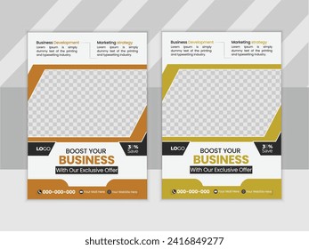Vector creative vector corporate business multipurpose flyer layout design template 