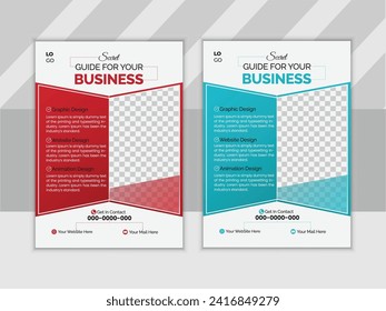 Vector creative vector corporate business multipurpose flyer layout design template 