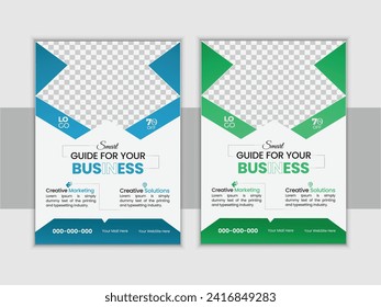 Vector creative vector corporate business multipurpose flyer layout design template 