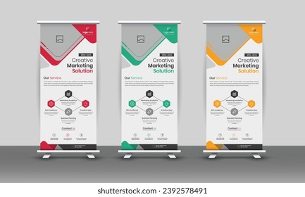 

Vector Creative Corporate Rollup Banner Design layout