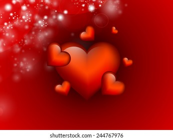 Vector creative design for valentines day with lovely heart.