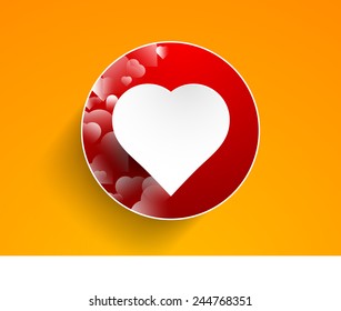 Vector creative design for valentines day with lovely heart.