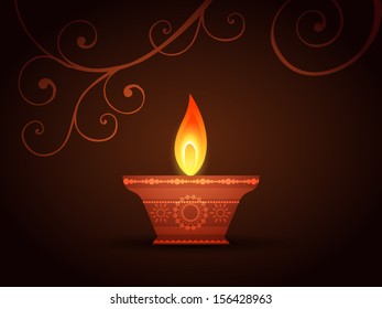 vector creative diya design background