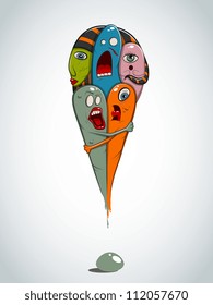 Vector creative exclamation point