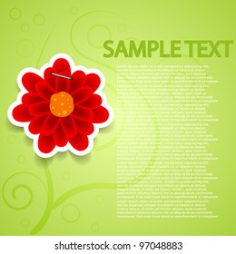 Vector creative flowers background for wedding or invitation