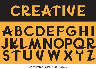 Vector of creative font and alphabet - Powered by Shutterstock - Get 15% off with code: PIKWIZARD15