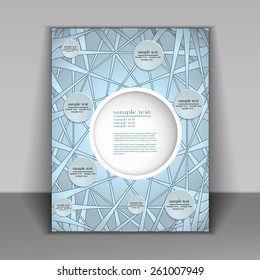 Vector creative geometric brochure template