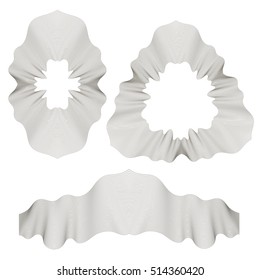 Vector Creative Geometric Ornaments. Guilloche Rosettes Isolated. Ornamental Round Decor. Linear Frames