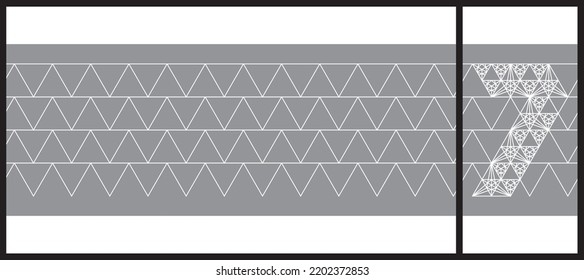 
Vector Creative Geometry Shapes' Numerals 1 To 10.