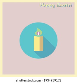 Vector creative greeting card dedicated to Christian Easter