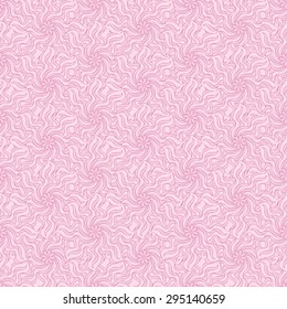 Vector creative hand-drawn abstract seamless pattern of stylized flowers in light pink and pale purple colors