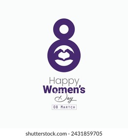 Vector creative happy women's day event background