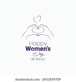 Vector creative happy women's day event background