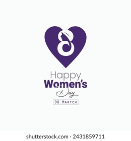 Vector creative happy women's day event background