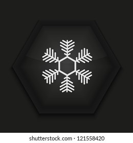 Vector creative icon on black background. Eps10