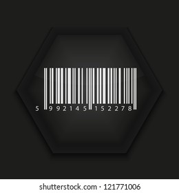 Vector creative icon on black background. Eps10