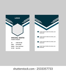 Diseño creativo de tarjeta de identidad Vector