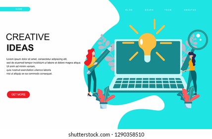 Vector creative illustration of business graphics, the company is engaged in joint search for ideas, abstract person's head, filled with ideas of thought and analytics, replacing old with new - Vector