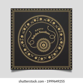 vector creative  illustration of decorated rakhi for Indian festival raksha bandhan 
