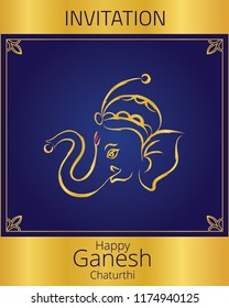 Vector creative illustration of Lord Ganesha on Silver Gradient for Ganesh Chaturthi Celebration.