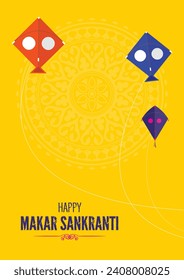 
Vector or creative for Indian kite festival known as Makar Sankranti. Can be used for banner, poster, flyer and greeting card.