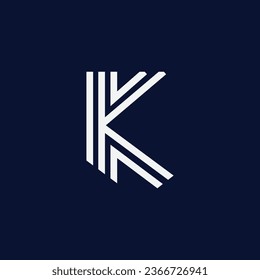 Vector creative k latter logo template
