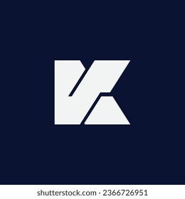 Vector creative k latter logo template