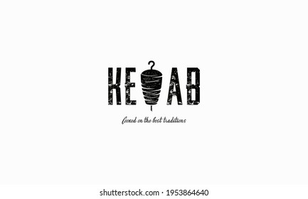 Vector creative labels for Turkish and Arabian fast food restaurant. Doner kebab logo templates. . Vector illustration