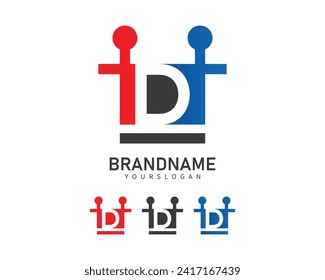 vector creative letter d logo design