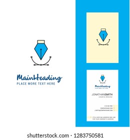 Vector  Creative Logo and business card. vertical Design Vector