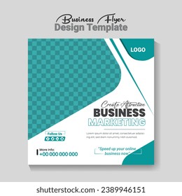 Vector creative marketing social media design template.