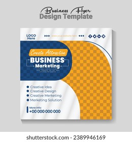 Vector creative marketing social media design template.